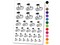 Couple of Cute and Kawaii Cherry Buddies Cherries Temporary Tattoo Water Resistant Fake Body Art Set Collection